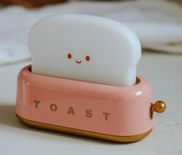 Mary's Toaster Pembe Led Gece Lambası