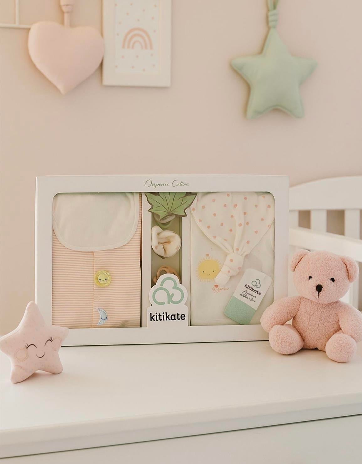 Organik New Dreams 10'lu Zıbın Set Pembe