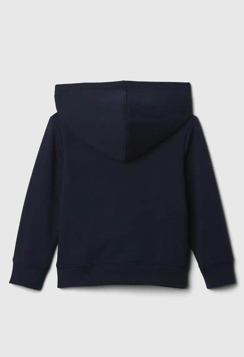 Kız Bebek | Gap Logo Fermuarlı Polar Kapüşonlu Sweatshirt - Lacivert