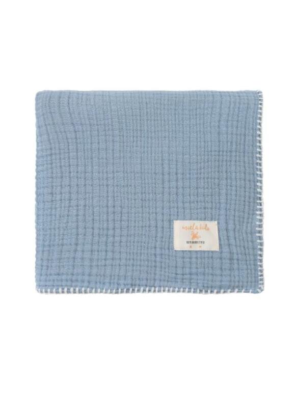 Marshmallow Müslin Battaniye - Sky Blue