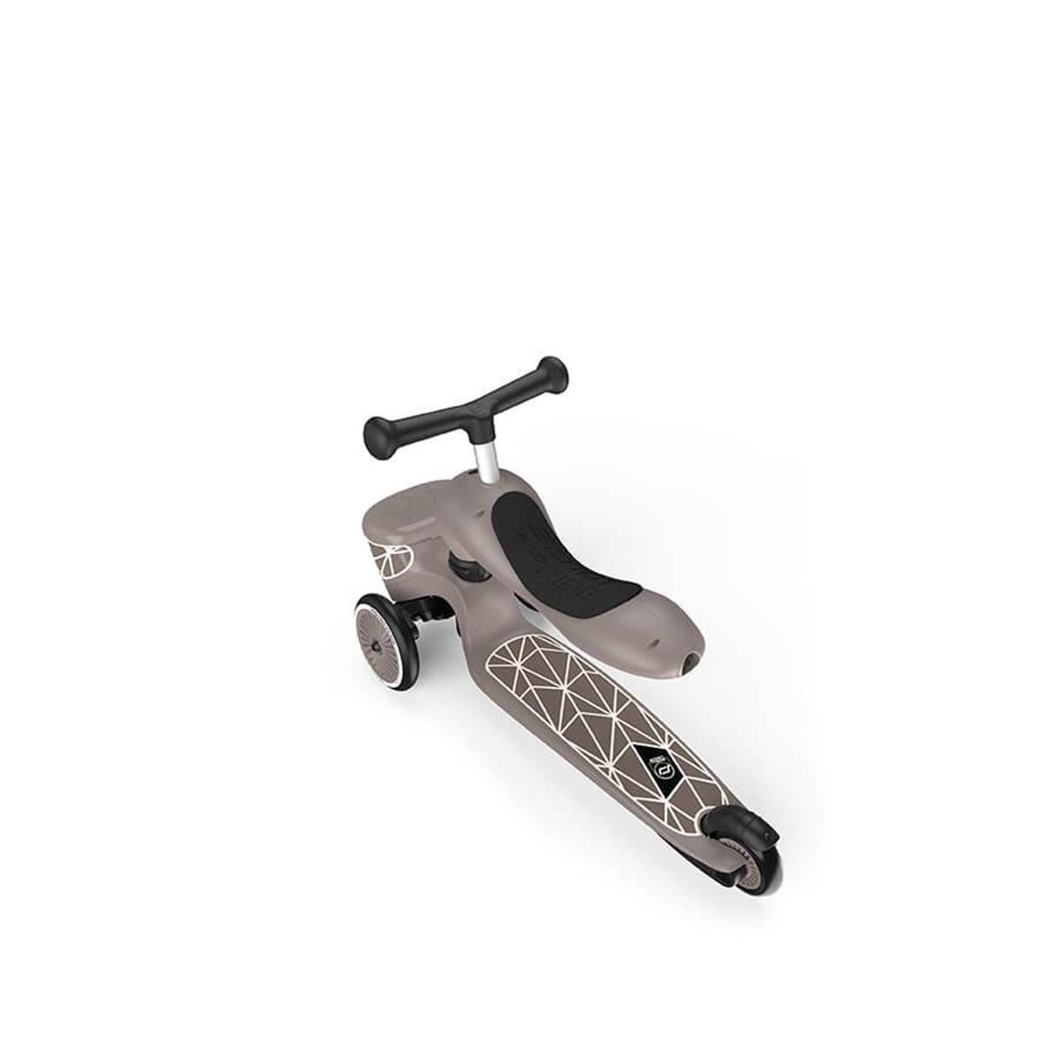 Scoot and Ride Highwaykick 1 Lifestyle Scooter - Brown Lines