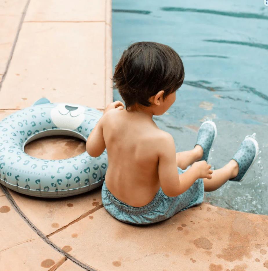 Swim Essentials Yüzme Simidi Green Leopard 55 cm