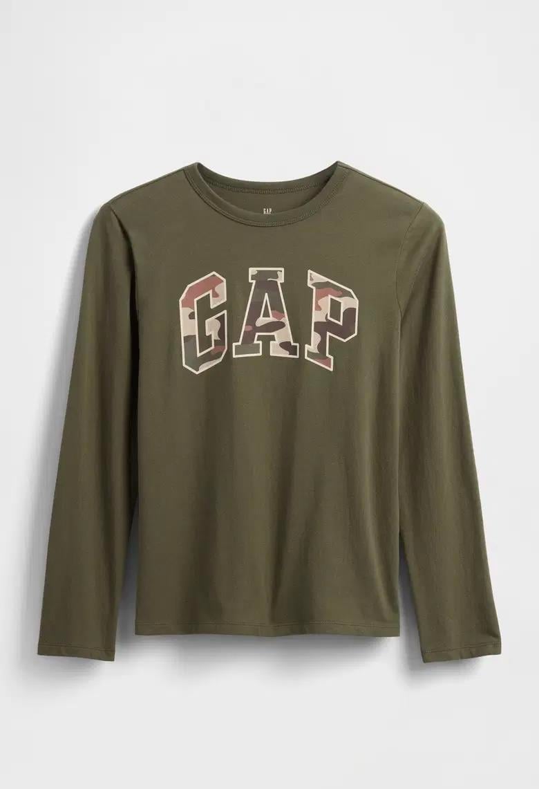 Erkek Çocuk | Gap Logo T-Shirt Uzun Kol - Yeşil