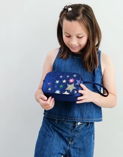 Mimi & Lula Night Sky Velvet Çanta