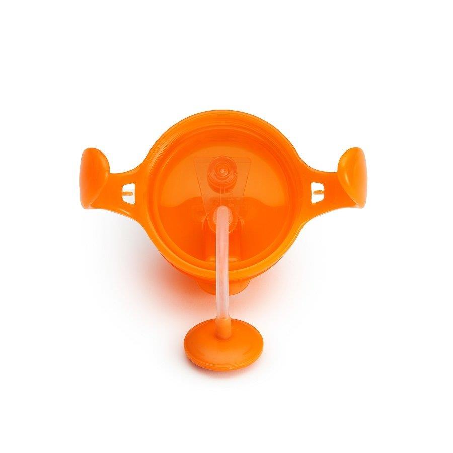 Munchkin Tıklama Kilitli Uçlu Pipetli Alıştırma Bardağı, 6ay+207ml Turuncu