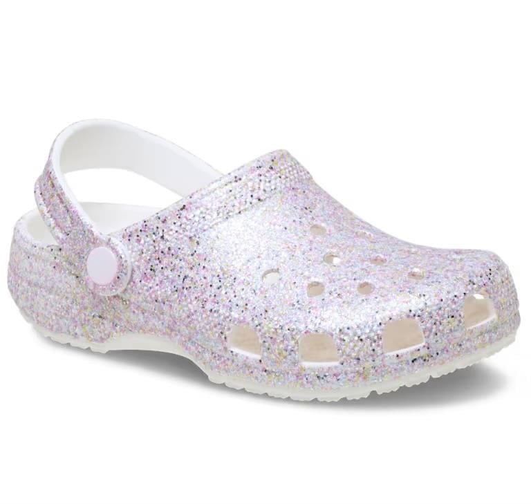 Classic Fantasy Glitter Clog K - White