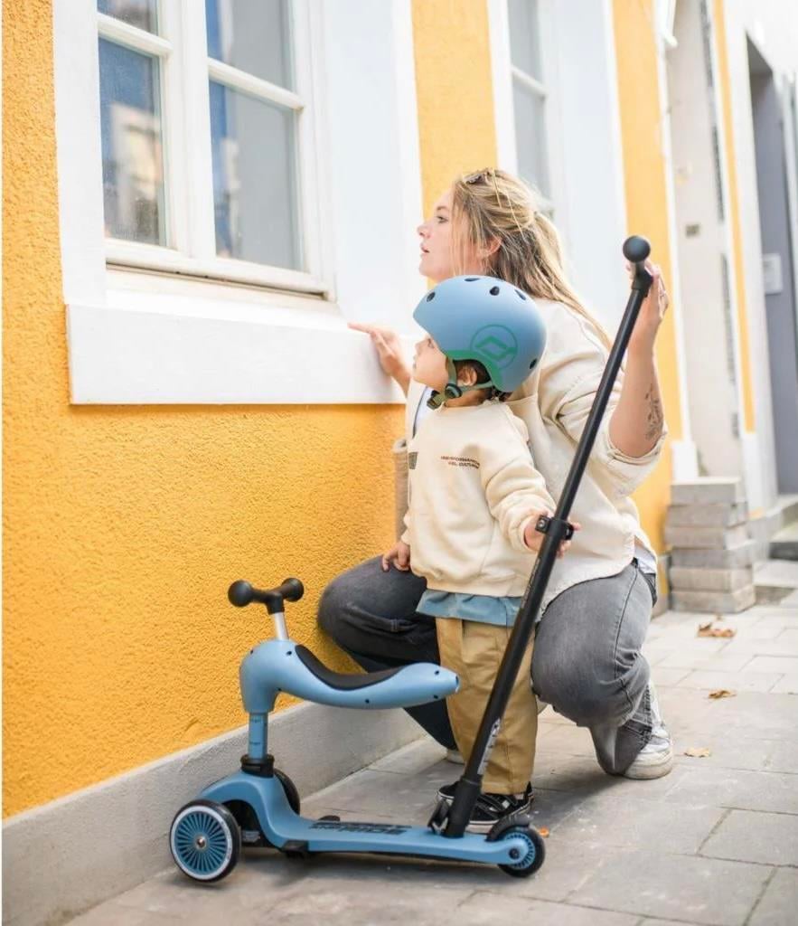 Scoot and Ride Push and Go Ebeveyn Kontrollü Çocuk Scooter Steel 