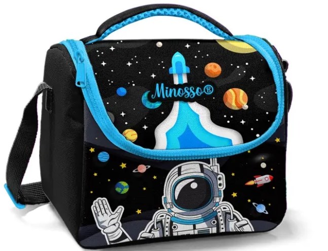 Astronot Desenli Erkek Çocuk Thermo Beslenme Çantası 