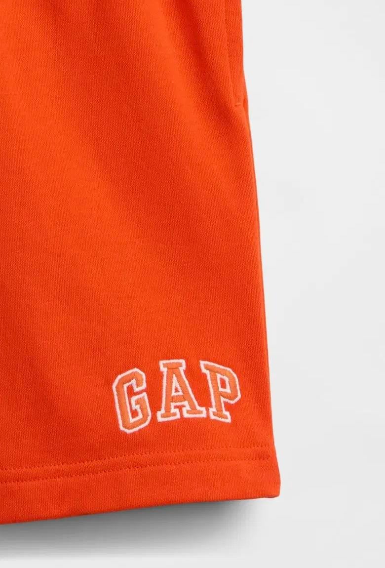 Erkek Çocuk | Relaxed Gap Logo Fransız Kumaş Pull-On Şort - Turuncu
