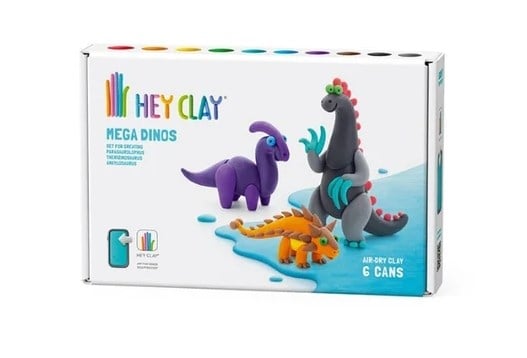 Hey Clay Yaratıcı Kil Seti - Ankylosaurus, Parasaurolophus, Therizinosaurus
