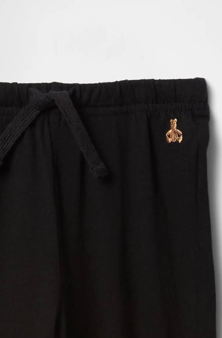 Erkek Bebek | Brannan Bear İşlemeli Pull-On Jogger - Siyah