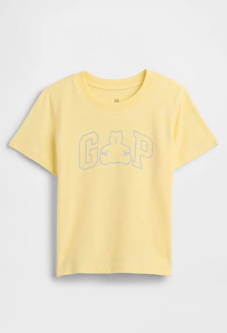 Erkek Bebek | Logo Bear T-Shirt Sarı