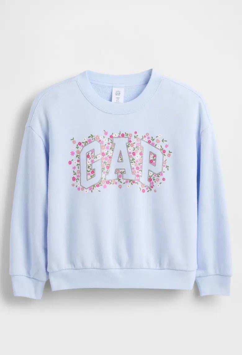 Kız Bebek | Vintage Yumuşak Logo Sweatshirt - Lila