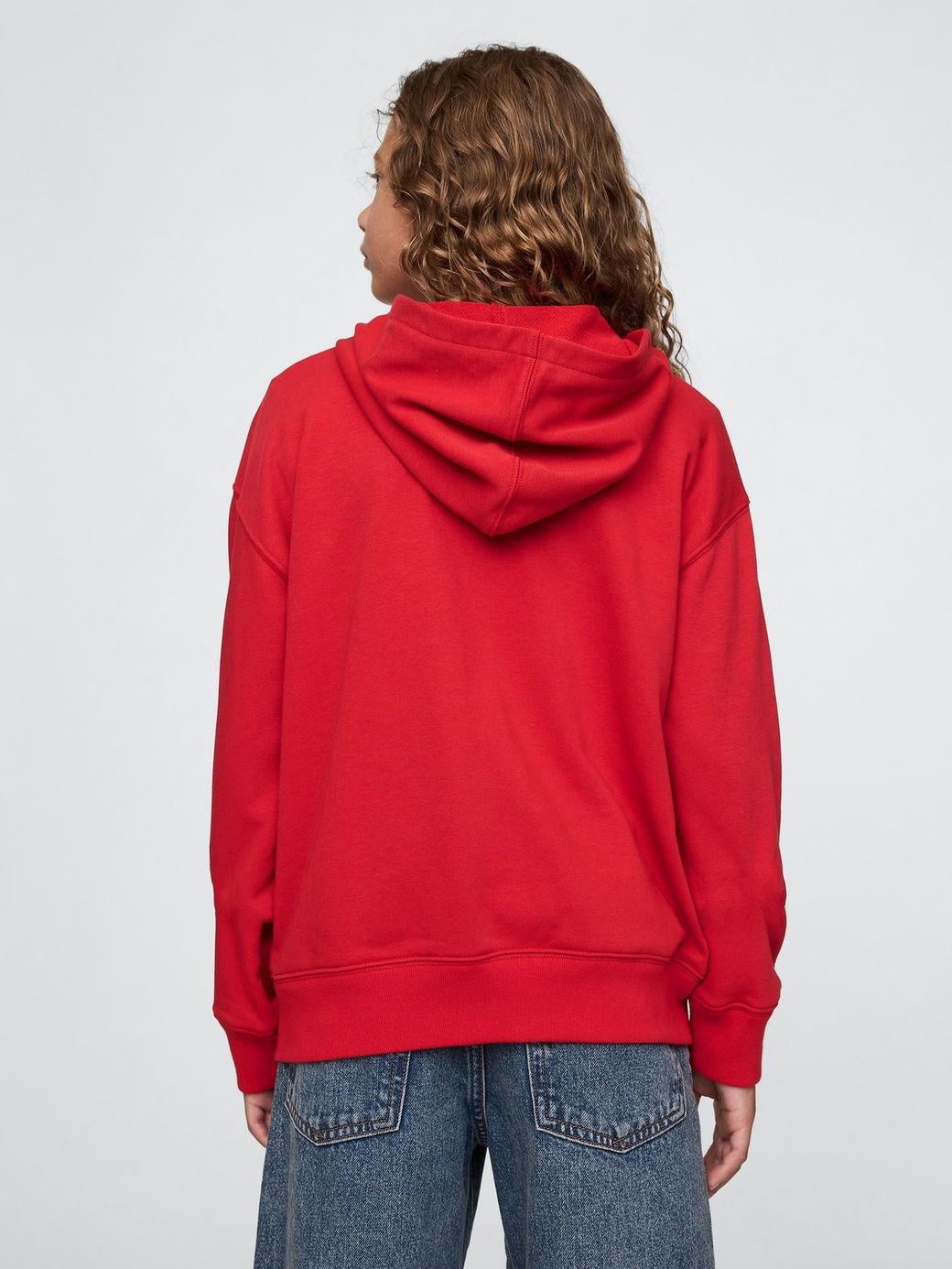Erkek Çocuk | Gap Logo Relaxed Fermuarlı Sweatshirt - Kırmızı