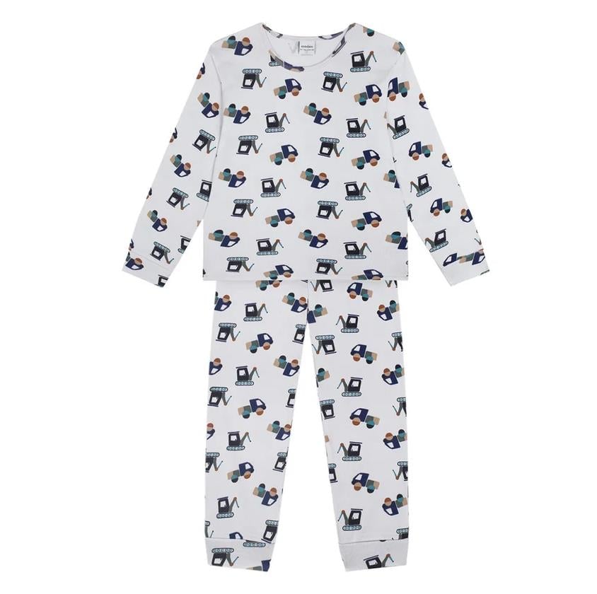 İnşaat Ekibi Uzun Kollu Pijama Takımı