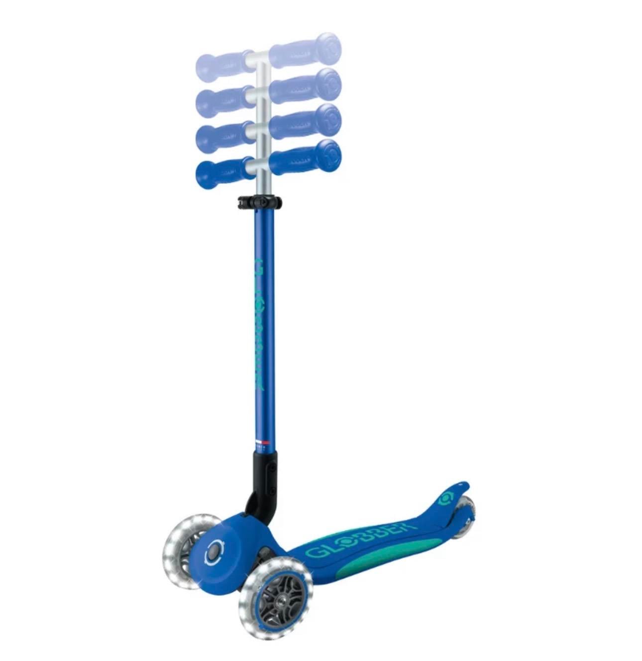 Globber Scooter /  Elite Deluxe Işıklı / Lacivert 