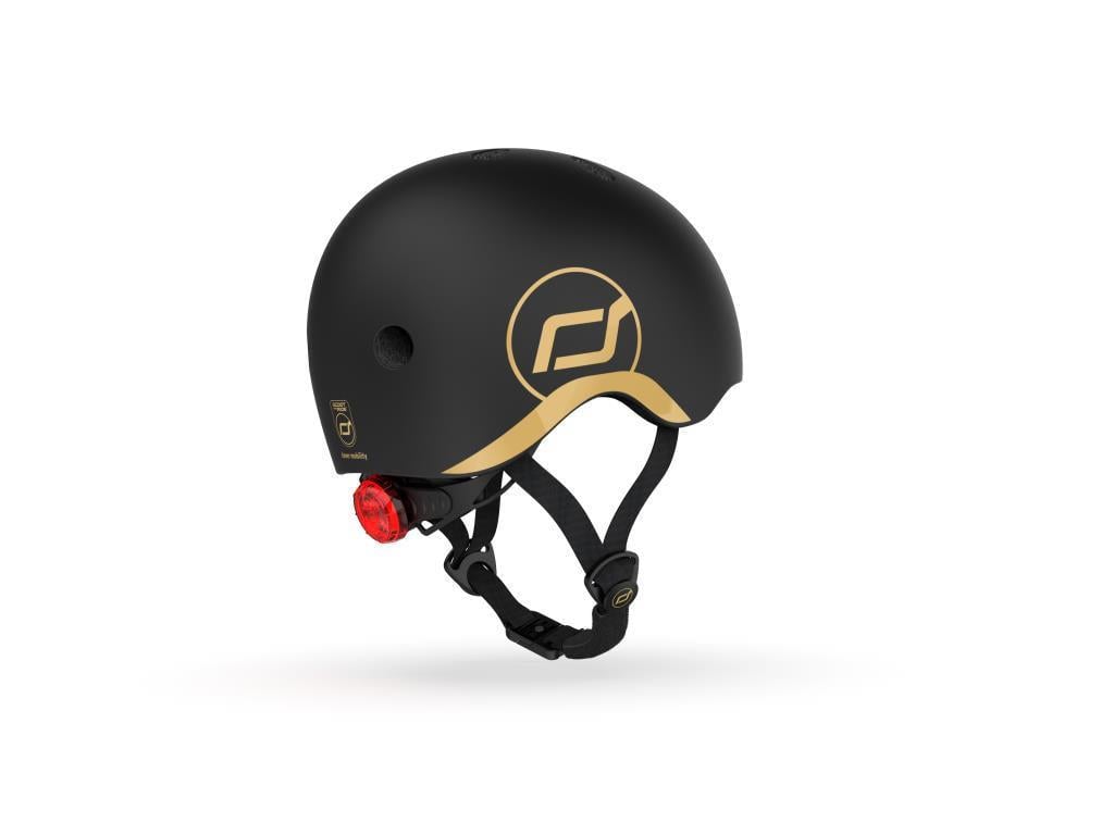 Scoot and Ride Helmet Çocuk Kaskı XXS-S Black&Gold 
