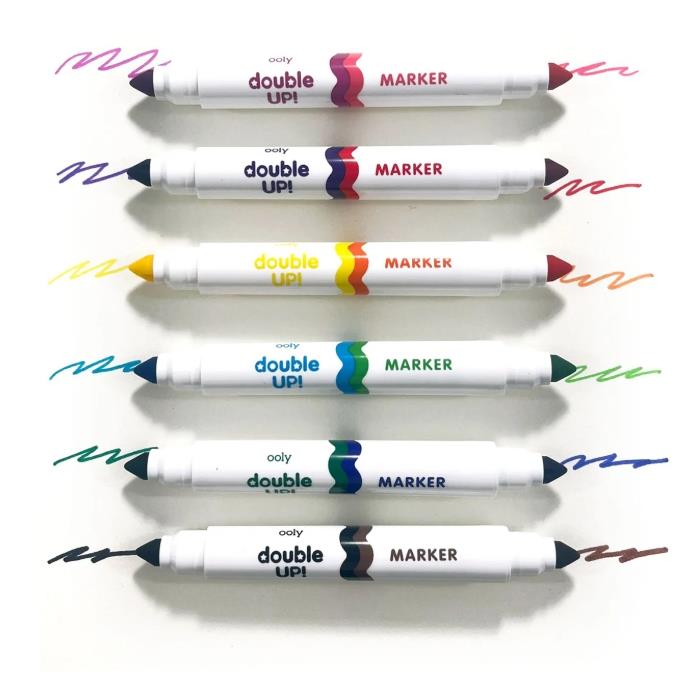 Ooly Double Up! Çift Uçlu 6'lı Keçeli Kalem