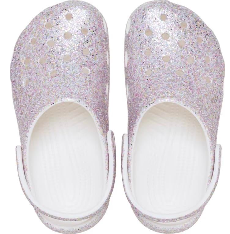 Classic Fantasy Glitter Clog K - White
