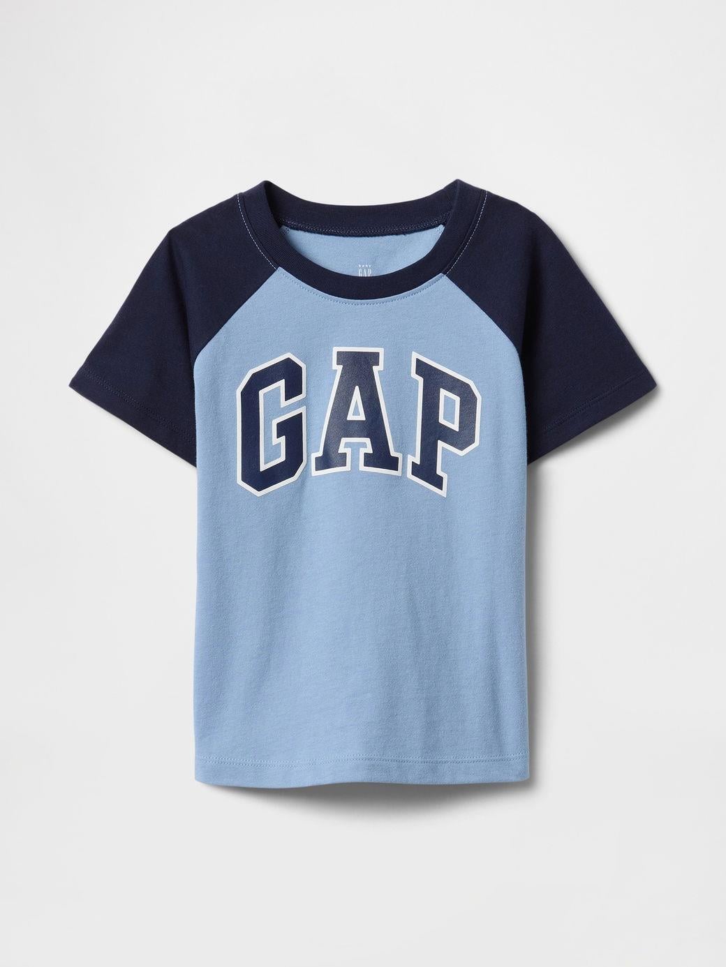 Erkek Bebek | Raglan Gap Logo T-Shirt - Mavi