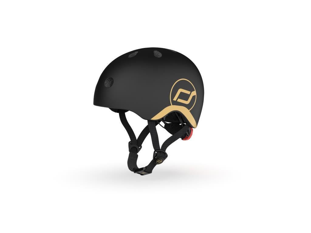 Scoot and Ride Helmet Çocuk Kaskı XXS-S Black&Gold 