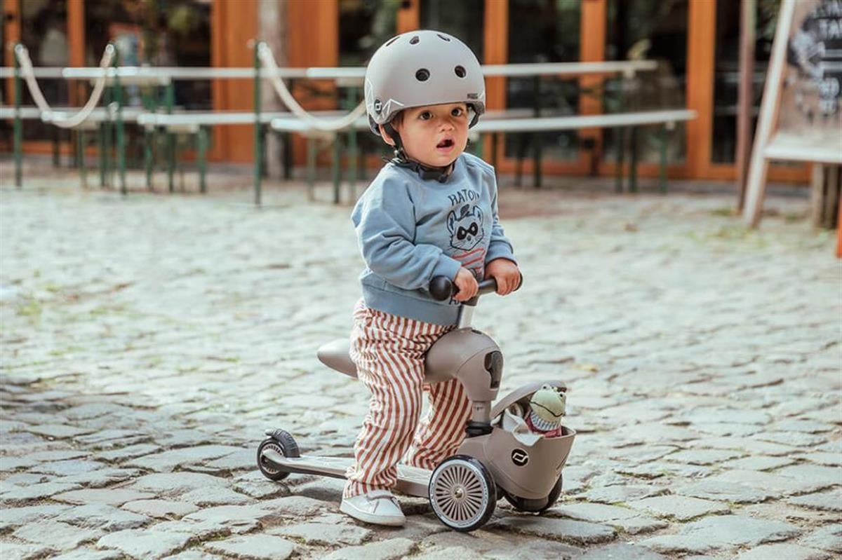 Scoot and Ride Highwaykick 1 Lifestyle Scooter - Brown Lines