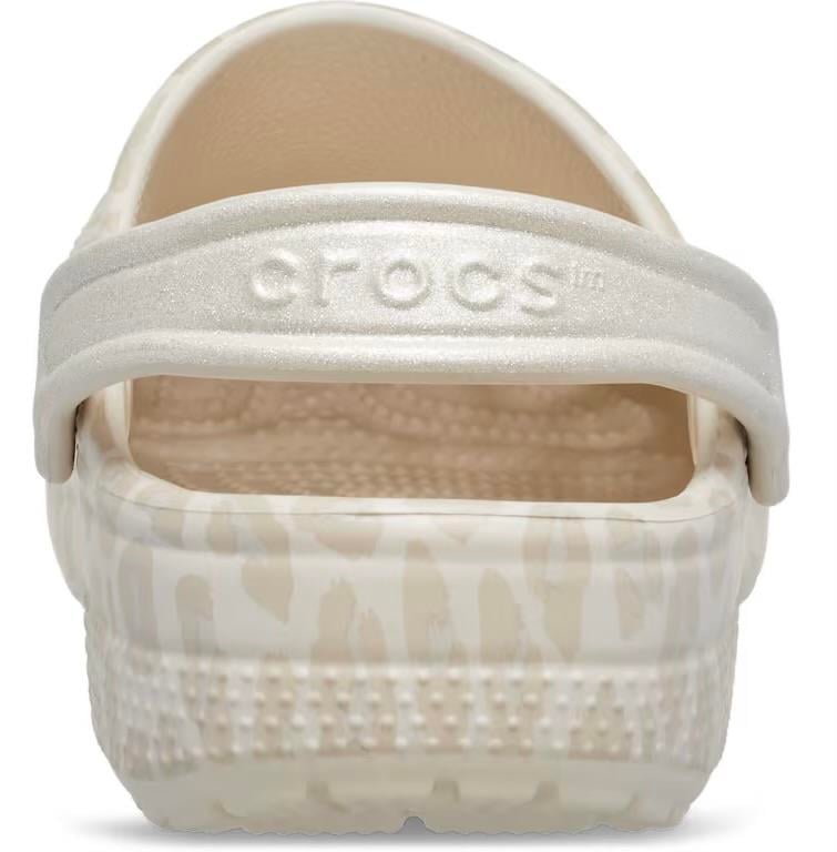 Classic Animal Glitter Clog K - Almond Tint & Leopard