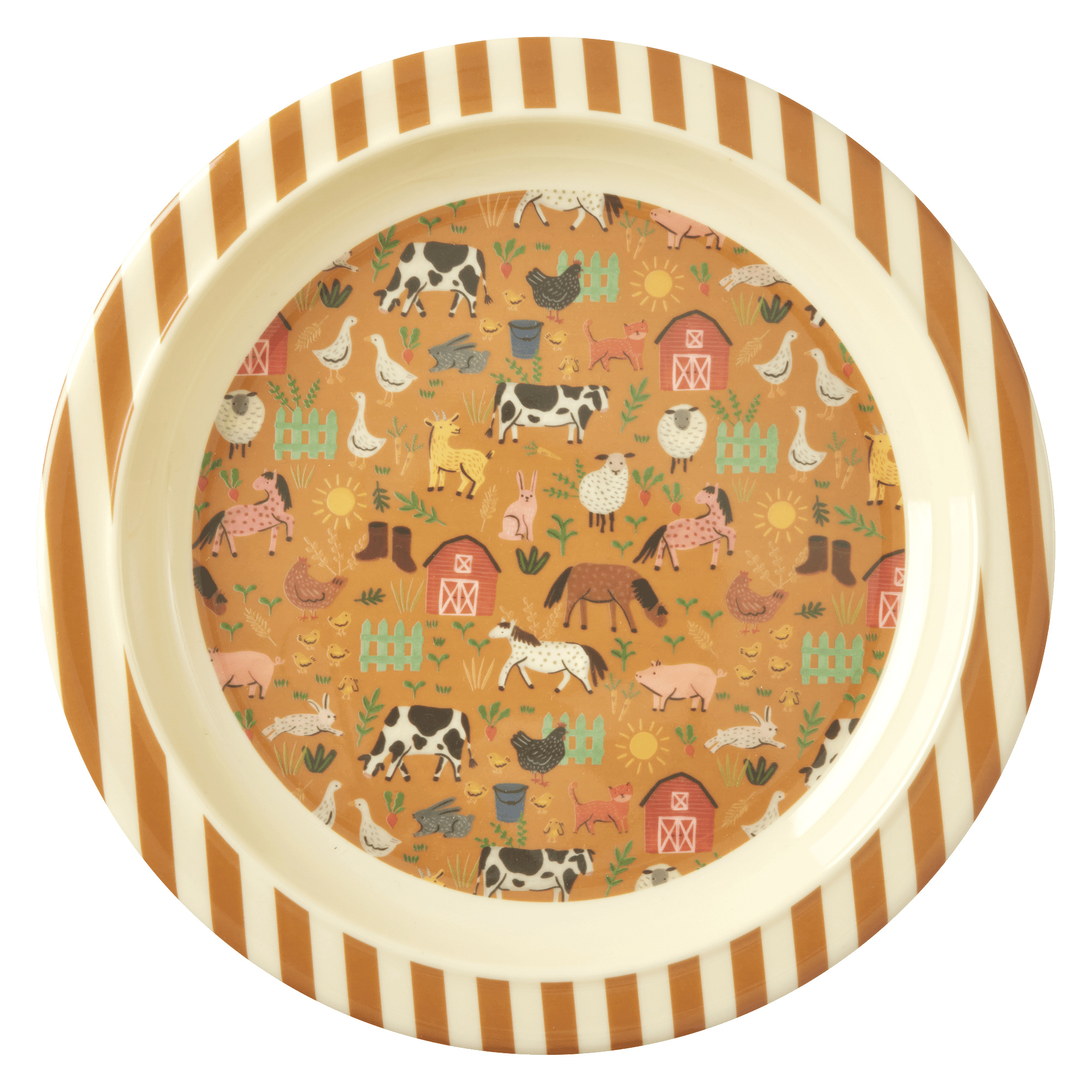 Melamin Çocuk Tabağı - Farm