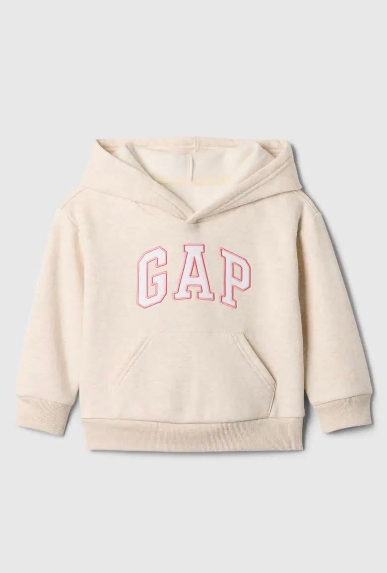 Kız Bebek | Gap Logo Kapüşonlu Sweatshirt - Krem
