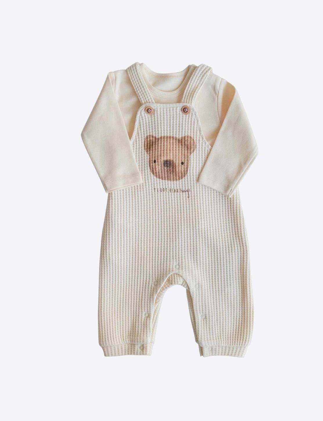 Organik Nova Salopet 2'li Takım Natural