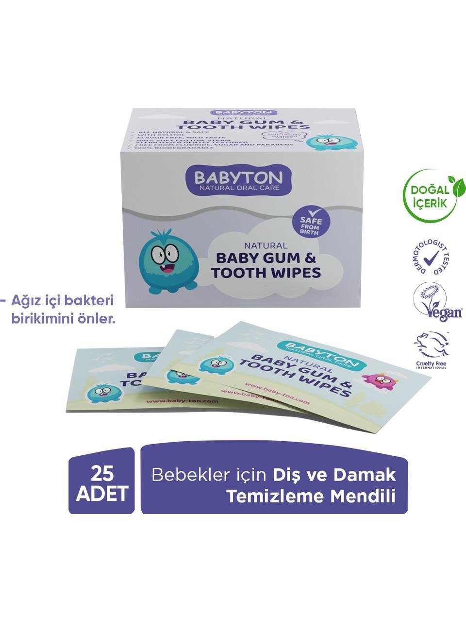 Bebekler İçin Diş ve Damak Temizleme Mendili