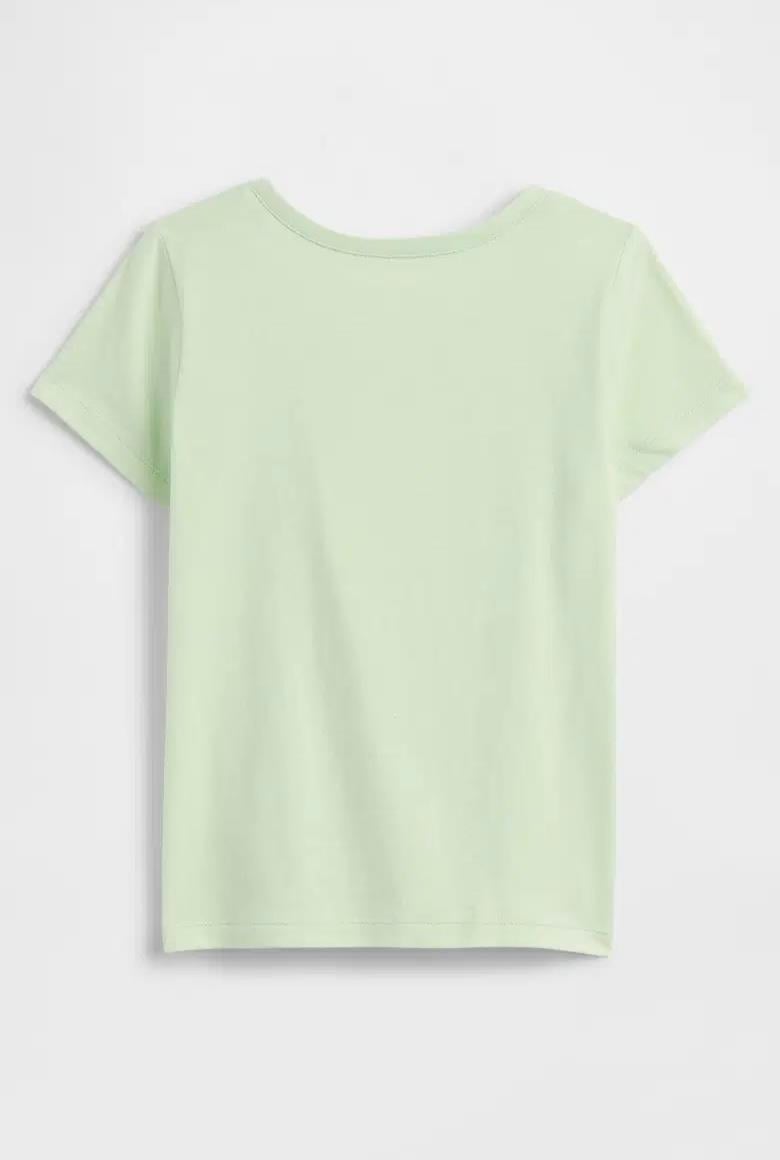 Kız Bebek | Grafik Baskılı T-Shirt - Yeşil