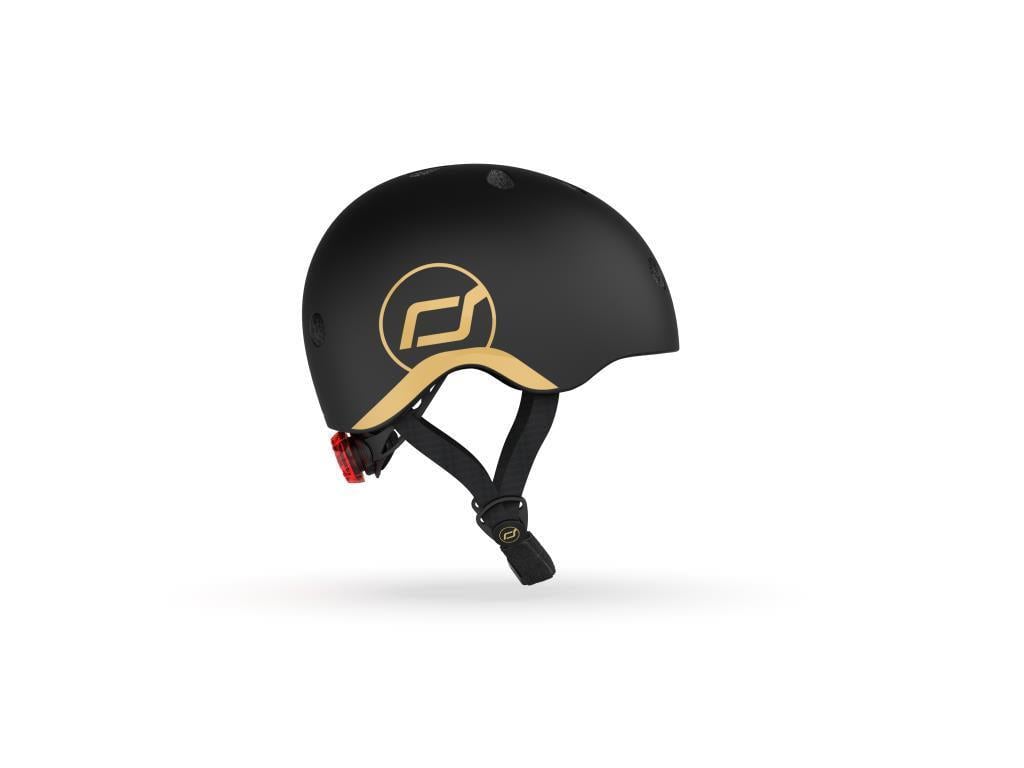 Scoot and Ride Helmet Çocuk Kaskı XXS-S Black&Gold 