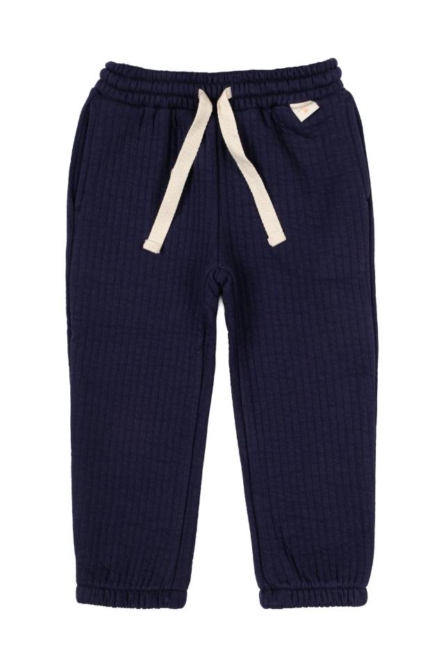 Kapitone Jogger Pantolon - Gece Mavi