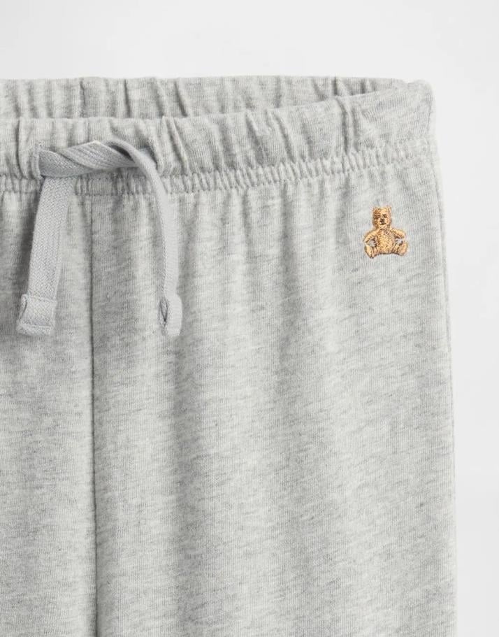 Erkek Bebek | Brannan Bear İşlemeli Pull-On Jogger - Gri