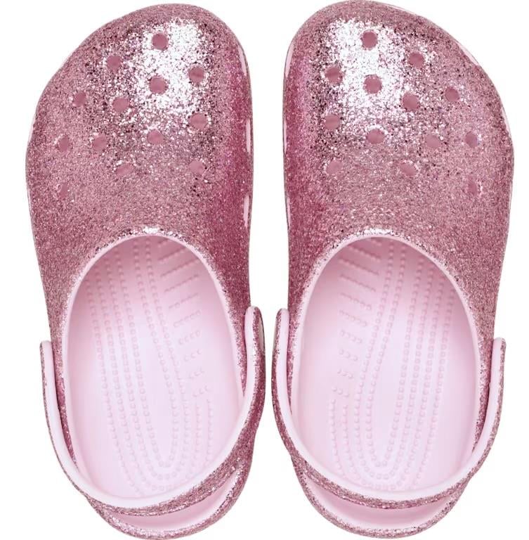 Classic Chunky Glitter Clog T Pink Milk