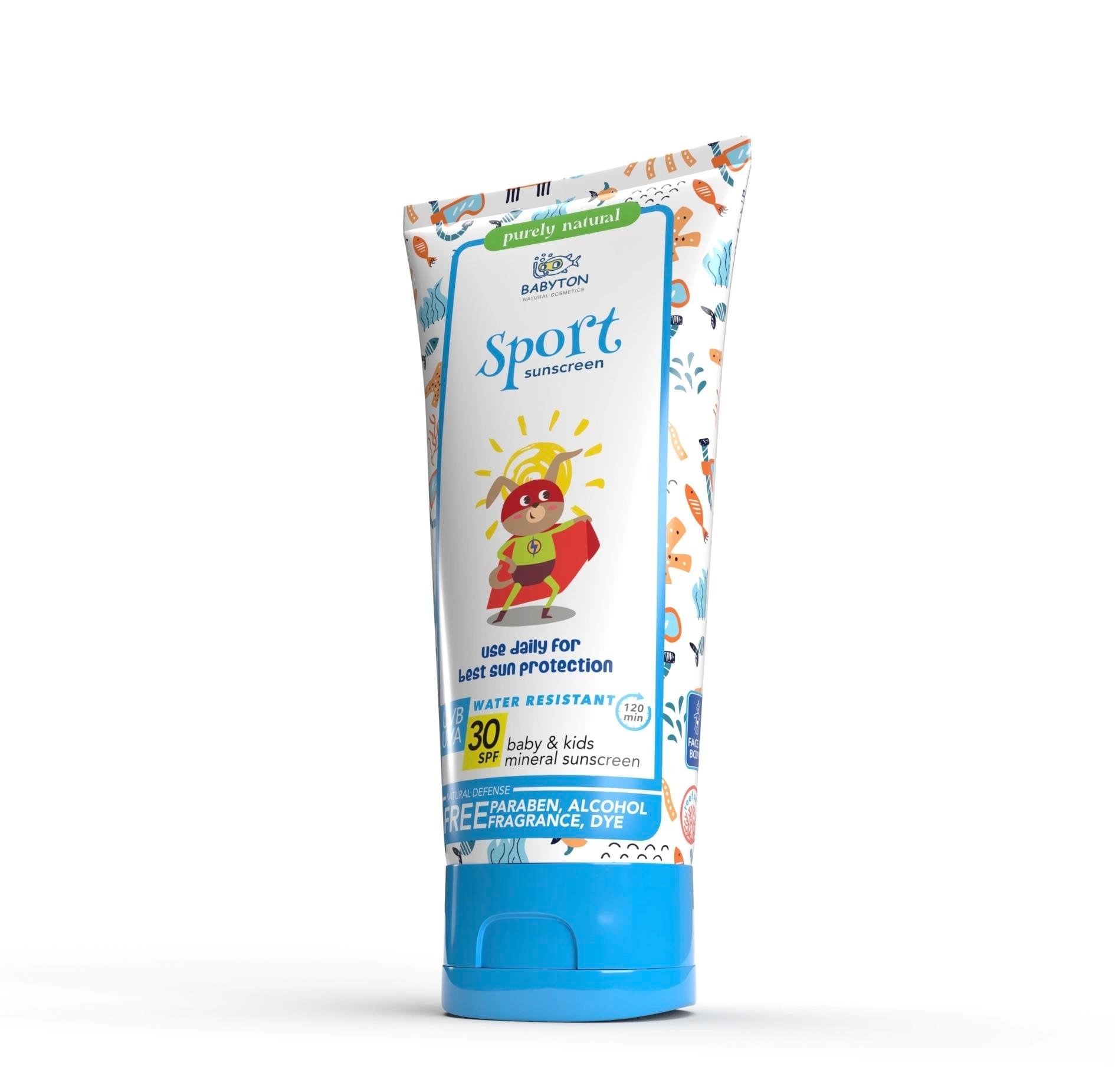 Bebek ve Çocuklar İçin Suya Dayanıklı Güneş Koruyucu Krem 100 ml