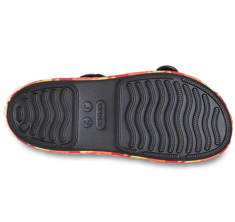 Crocband Cruiser Flames Sandal K - Black