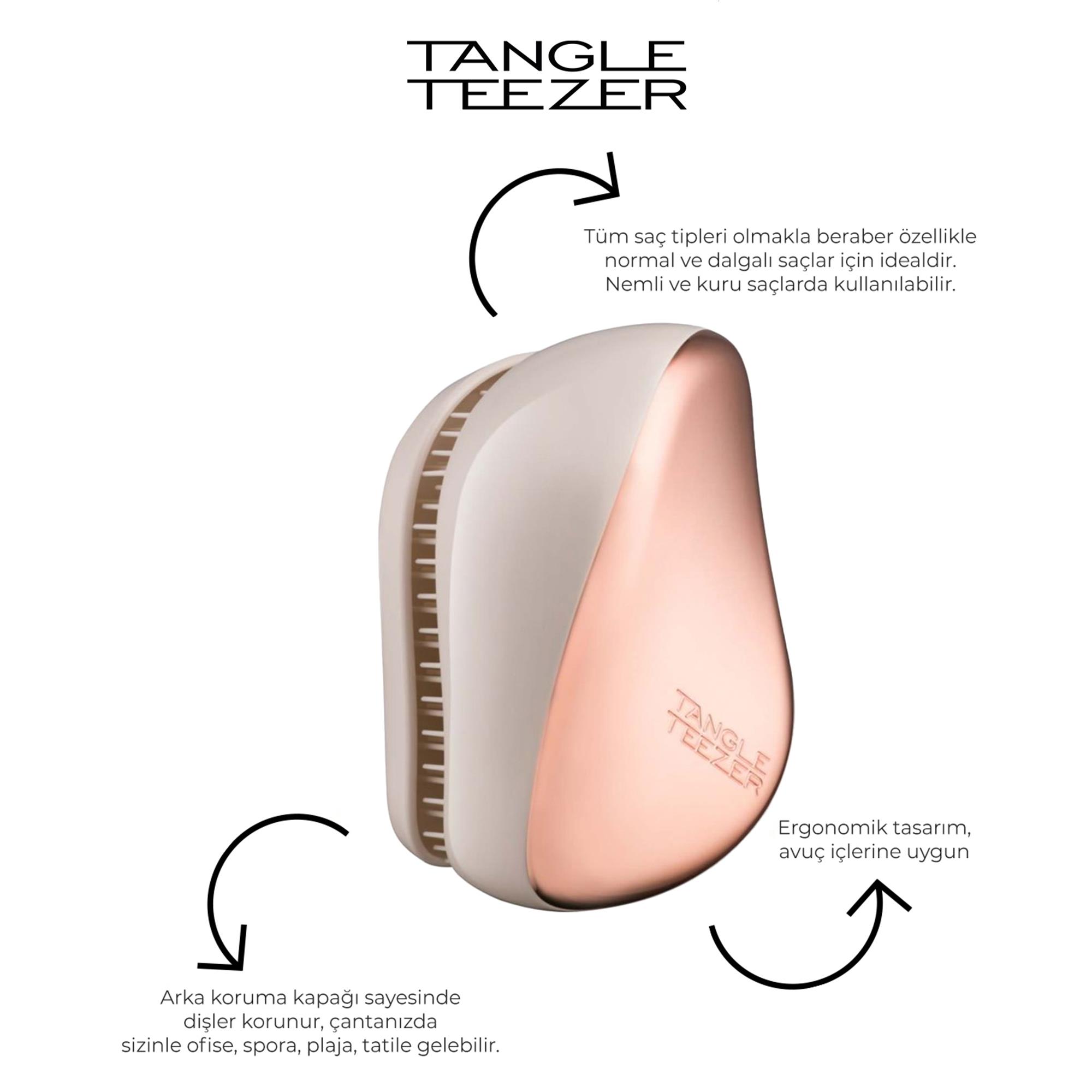 Compact Styler Saç Fırçası // Ivory Rose Gold