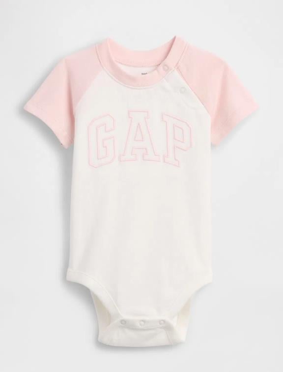 Kız Bebek |Bebek | Organik Pamuk Gap Logo Bodysuit