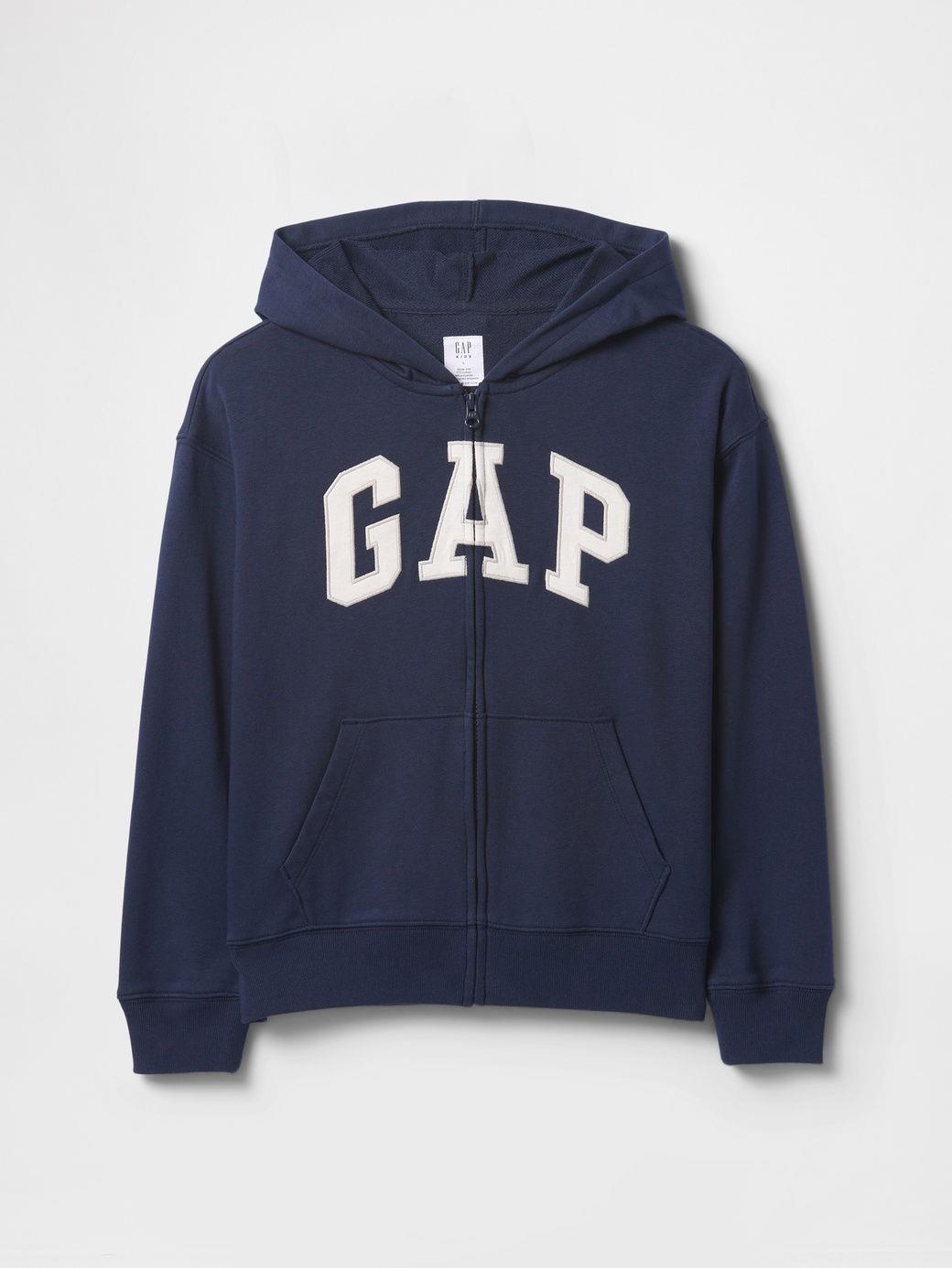 Erkek Çocuk | Gap Logo Relaxed Fermuarlı Sweatshirt - Lacivert