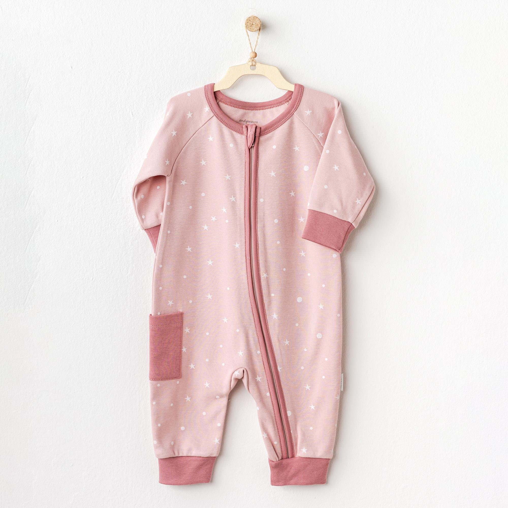 AC25046 TULUM TAKIM ROMPER HAT SET PUPPY GAZELLE PİNK