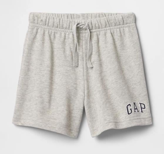 Erkek Bebek | Gap Logo Havlu Kumaş Relaxed Pull-On Şort Gri