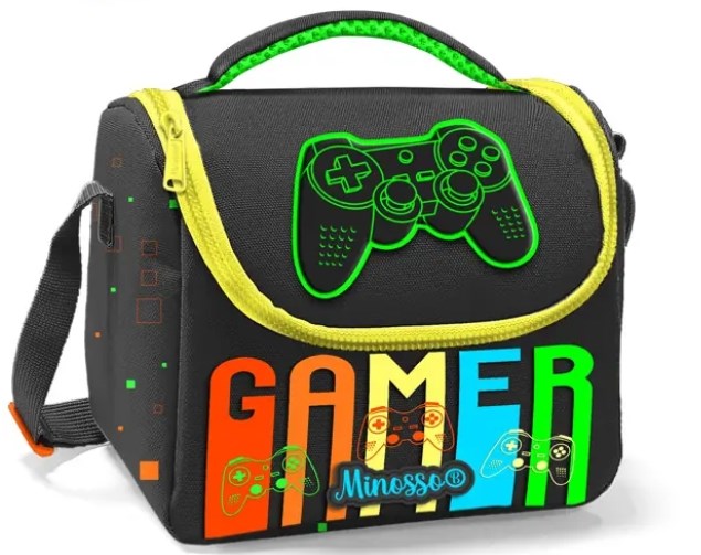 Gamer Desenli Erkek Çocuk Thermo Beslenme Çantası 