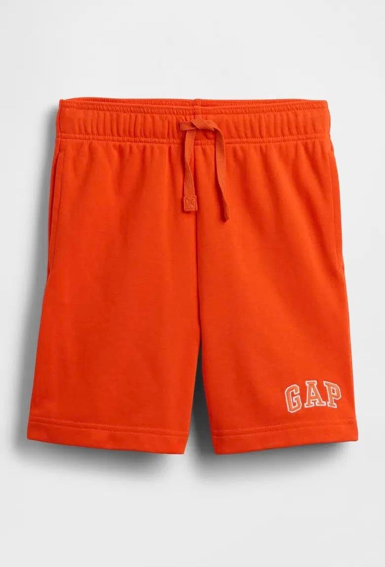 Erkek Çocuk | Relaxed Gap Logo Fransız Kumaş Pull-On Şort - Turuncu