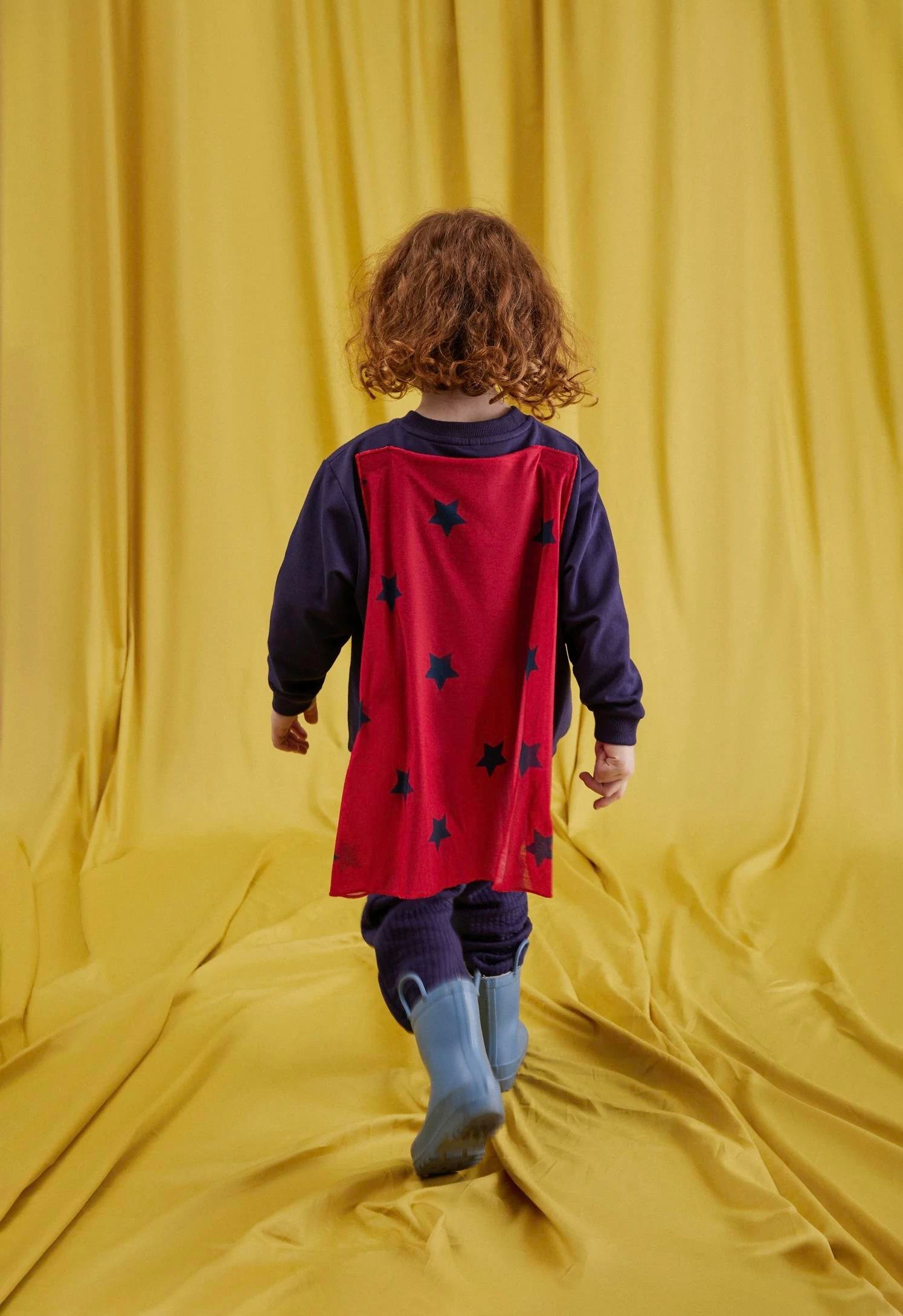 Pelerin Detaylı Sweatshirt - Gece Mavisi