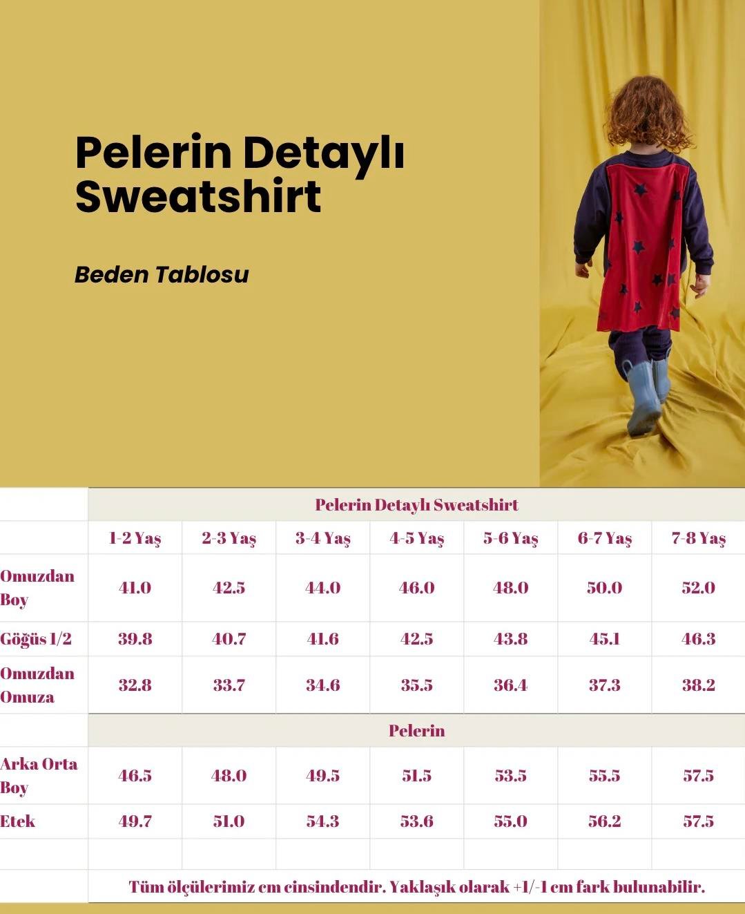 Pelerin Detaylı Sweatshirt - Gece Mavisi