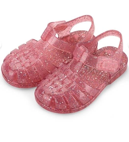 IGOR Kız Çocuk Cırtlı Sandalet Clasica Glitter Fucsia