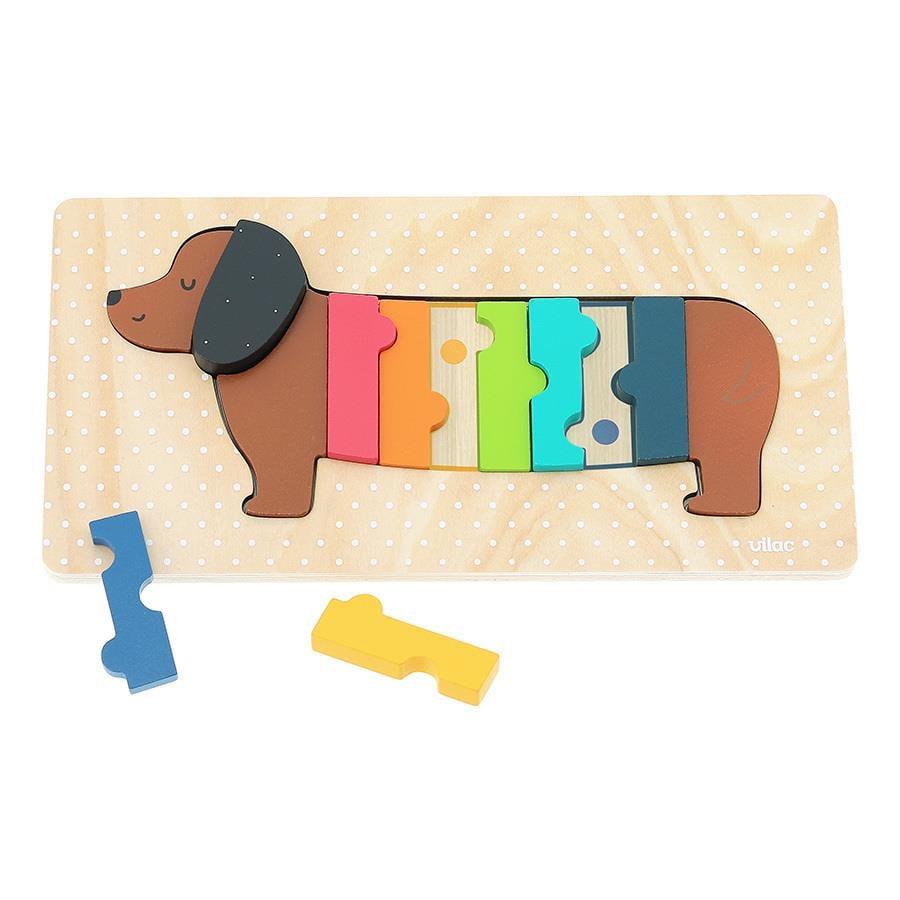 Vilac - Dog wooden puzzle - Ahşap Köpek Puzzle - Andy Westface