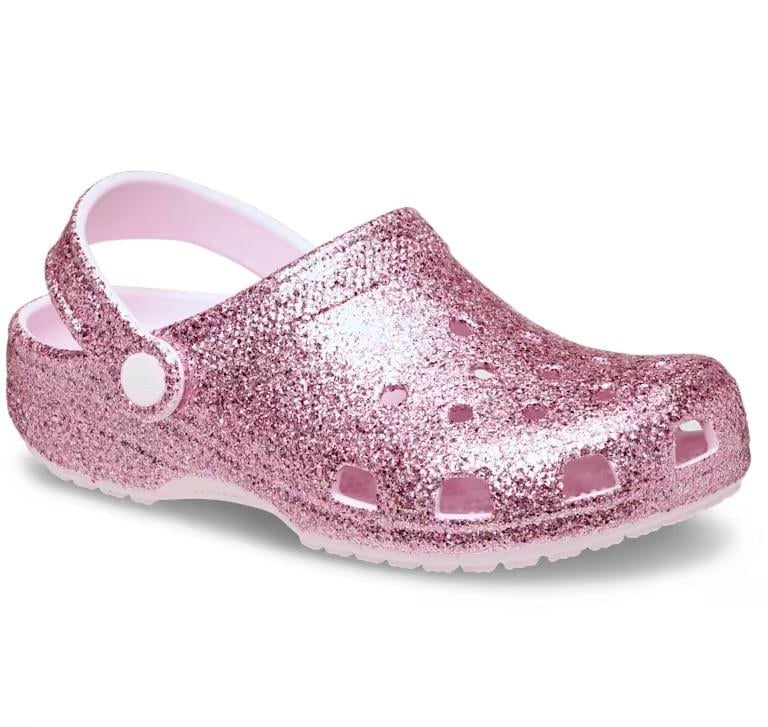 Classic Chunky Glitter Clog K - Pink Milk